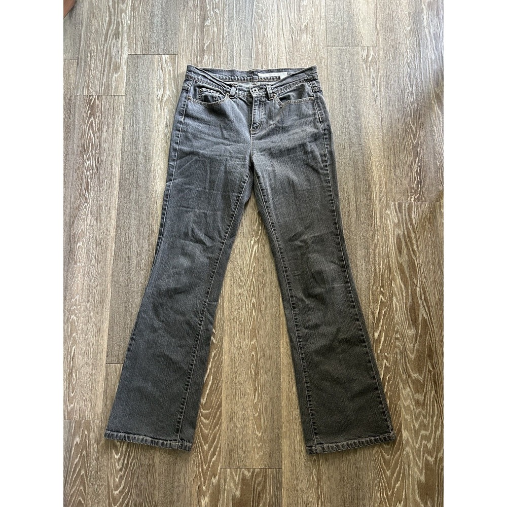 DKNY Jeans Soho Jean Gray Bootcut Flare Denim Mid Rise Jeans Y2K Grunge